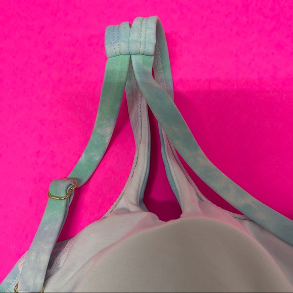 🧜♀️NWT TIE DYE 1 SHOULDER BIKINI TOP - Picture 7 of 8